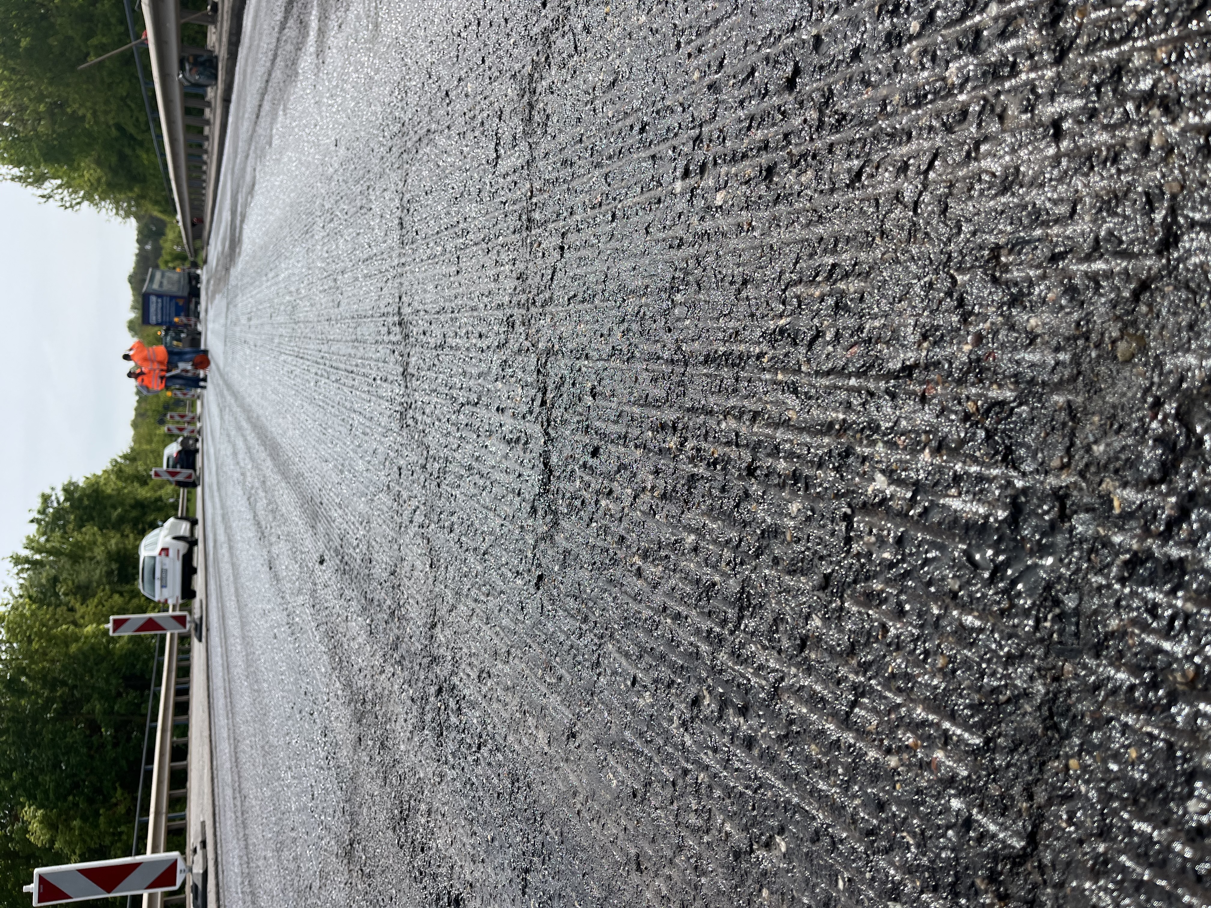 Brückenbauwerk Bauwerkssanierung Asphaltfräsen W100 Asphatec